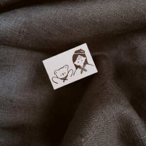 Ranmyu – Autumn Bear and Girl – Stamp