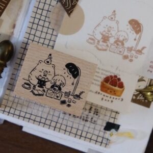 Eileen TAI Studio – Bear & Girl – Blissful Days – Stamp