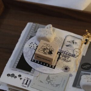 Eileen TAI Studio – Bear & Girl Travel Together Again – Where Next? – Stamp