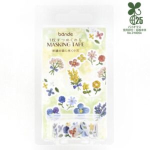 Bande – Embroidered Forest: Small Flowers Blooming – Washi Tape Roll