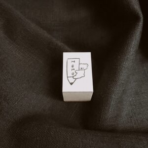 Ranmyu – Memo Bear with Pencil – Stamp