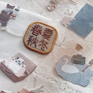 NOVE – Tokyo Ltd. – Origami Word SPRING SUMMER AUTUMN WINTER – Embroidery Patches