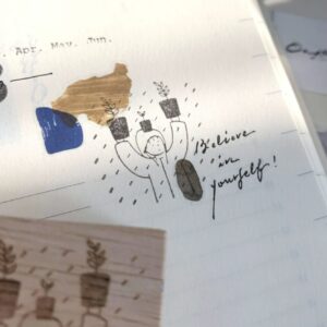 SOM Studio - Even if It Rains - Showering in the Rain - Stamp