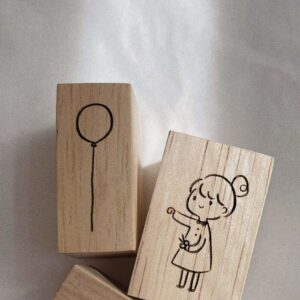 SOM Studio x Ms Bulat – Inner Side of Me – Girl with Balloon – Stamp Set