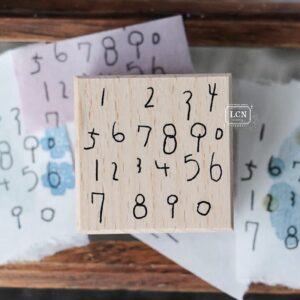 LCN – Lin Chia Ning – Hand-Drawn Numbers – Stamp