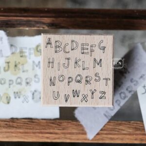 LCN – Lin Chia Ning – Hand-Drawn Alphabet – Stamp