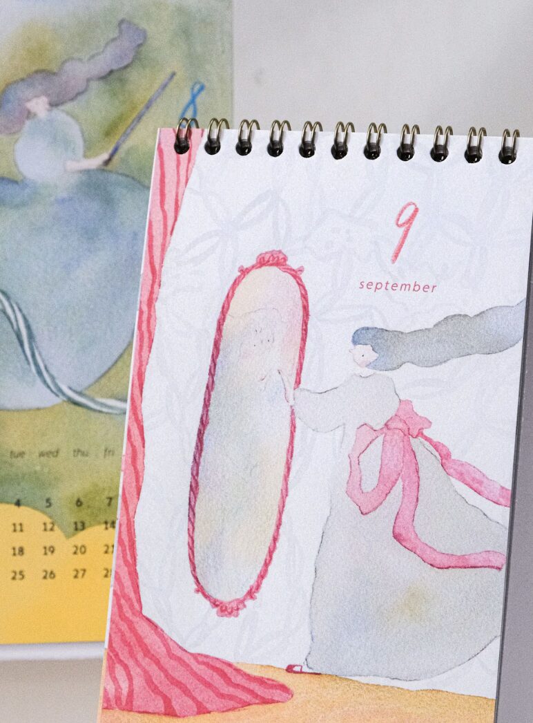 2026 - Dodolulu - Slim Desk Monthly Calendar