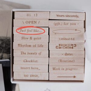 Phavourite.co – Just Feel Like – 9PT NO. 2 – Tiny Text Stamp