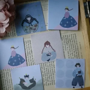 HANEN Studio x Kaia – Freckled Girl Princess – Memo Pad