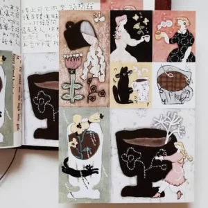 misshoegg – Drink a Cup of Coffee – Kiss-cut Stickers