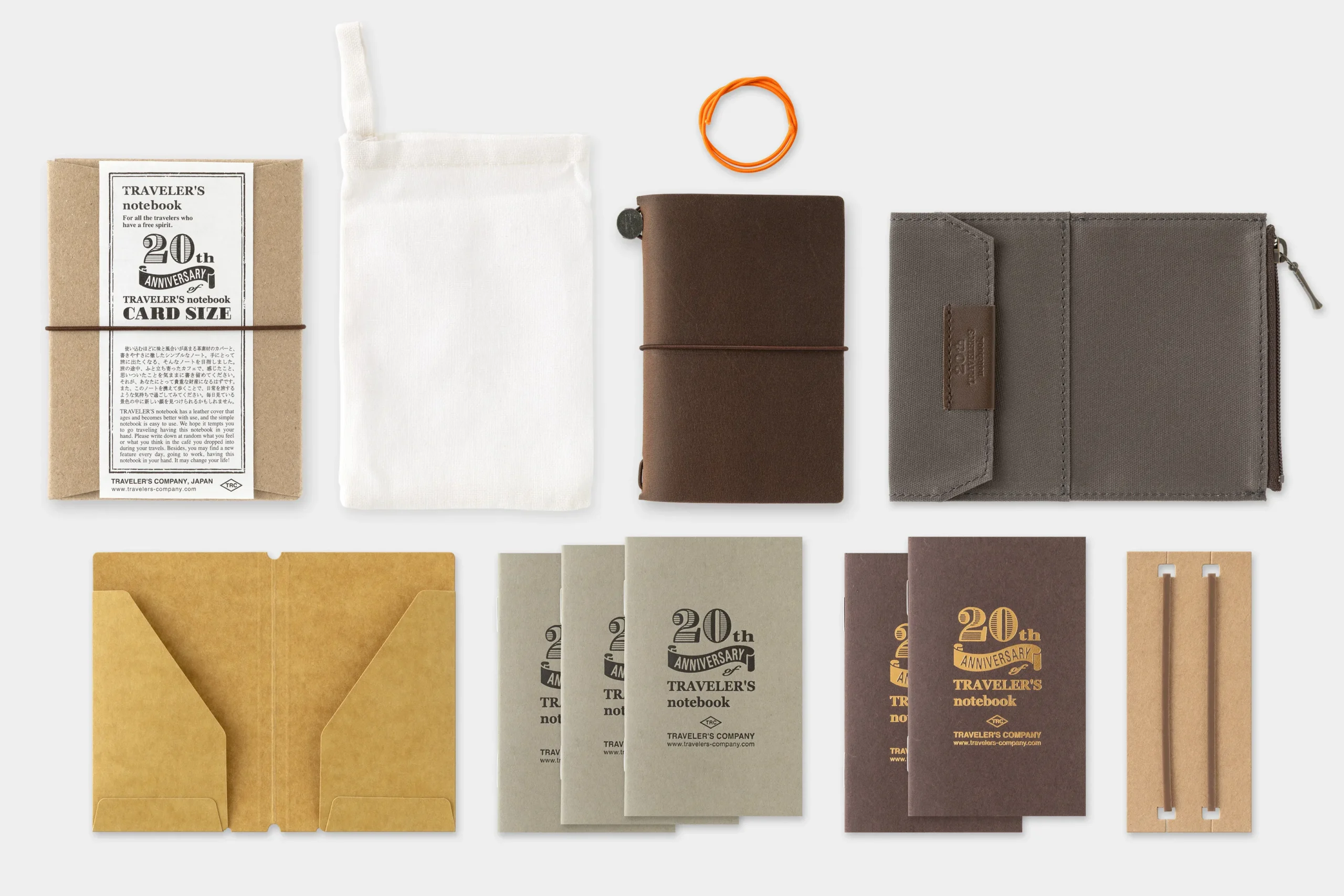 TRAVELER’S Notebook - Card Size 20th Anniversary Set