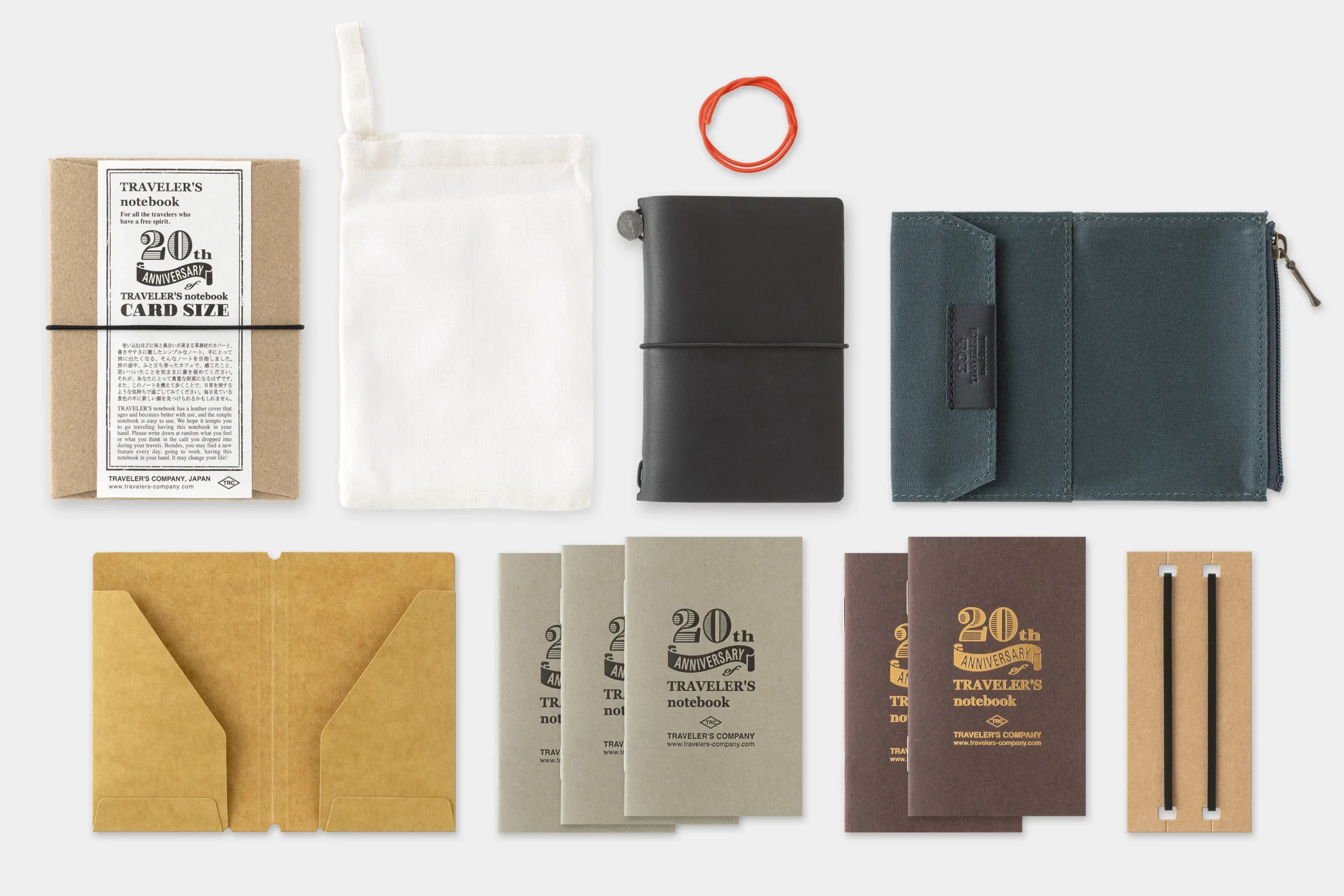 TRAVELER’S Notebook - Card Size 20th Anniversary Set