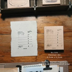 Raw Market Shop – No. 586 – Receipt ($) – Stamp