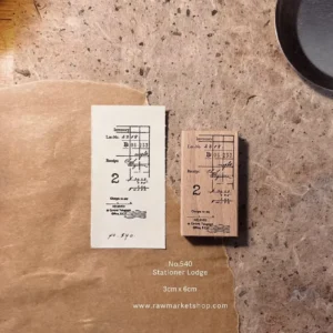 Raw Market Shop – No. 540 – Ticket Series: Stationer Lodge – Stamp