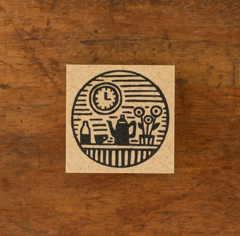 Tegamisha x Hiraoka Hitomi - Tea Time - Stamp