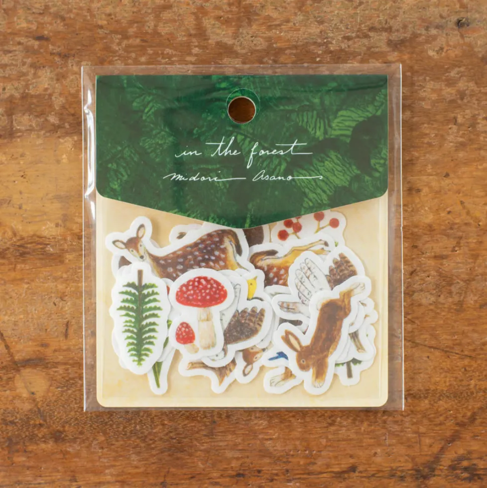 Tegamisha x Midori Asano - In the Forest - Flake Stickers