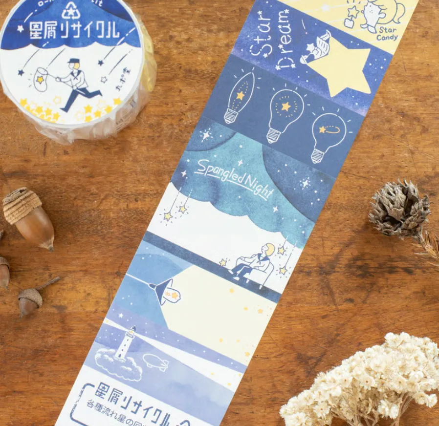 Tegamisha x Kyupodo - Stardust Recycling - Roll Sticky Notes