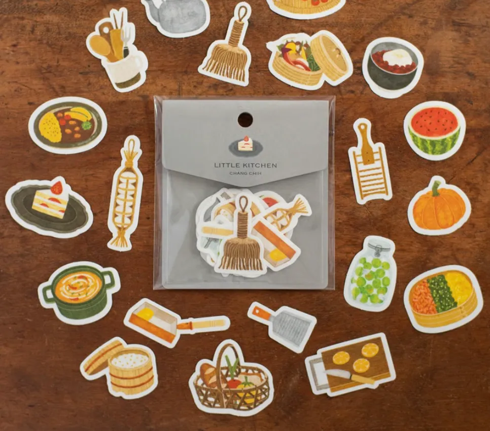Tegamisha x Chang Chih - Little Kitchen - Flake Stickers