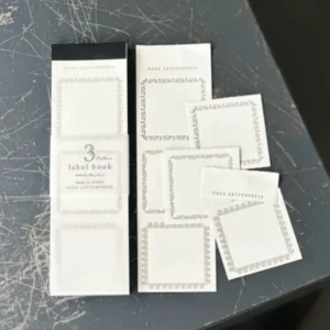 OEDA Letterpress – LB033 Bronze – MINI Three-Pattern Label Book
