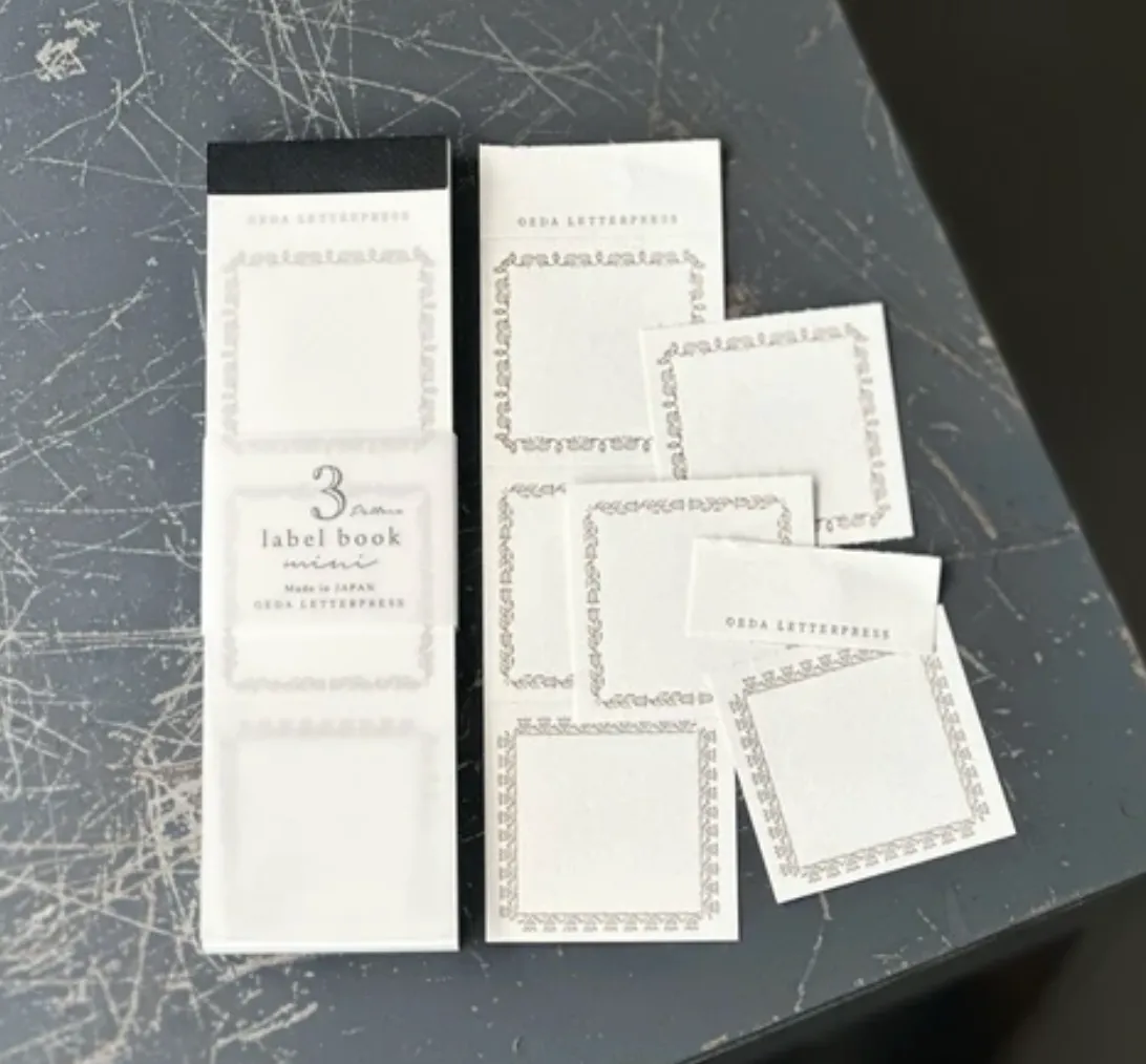 OEDA Letterpress - LB033 Bronze - MINI Three-Pattern Label Book