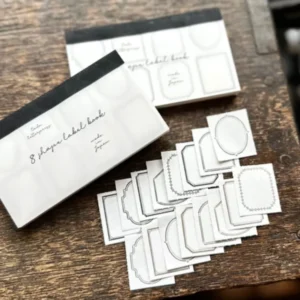 OEDA Letterpress – LB020 Black Frame – 8-Shape Label Book
