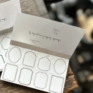 OEDA Letterpress – LB021 Bronze Frame – 8-Shape Label Book