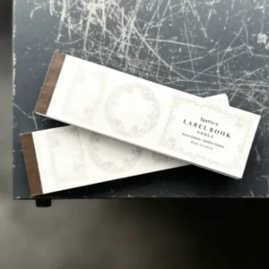 OEDA Letterpress - LB005 Noble Bronze Blue - Three-Pattern Label Book