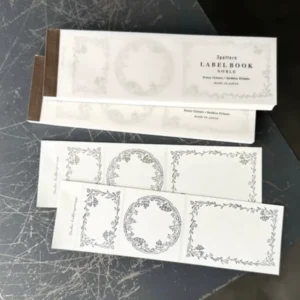 OEDA Letterpress – LB039 Noble Bronze Blue – Three-Pattern Label Book
