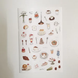 wenyea’s illustrations – Cafe Time – Textured Sticker