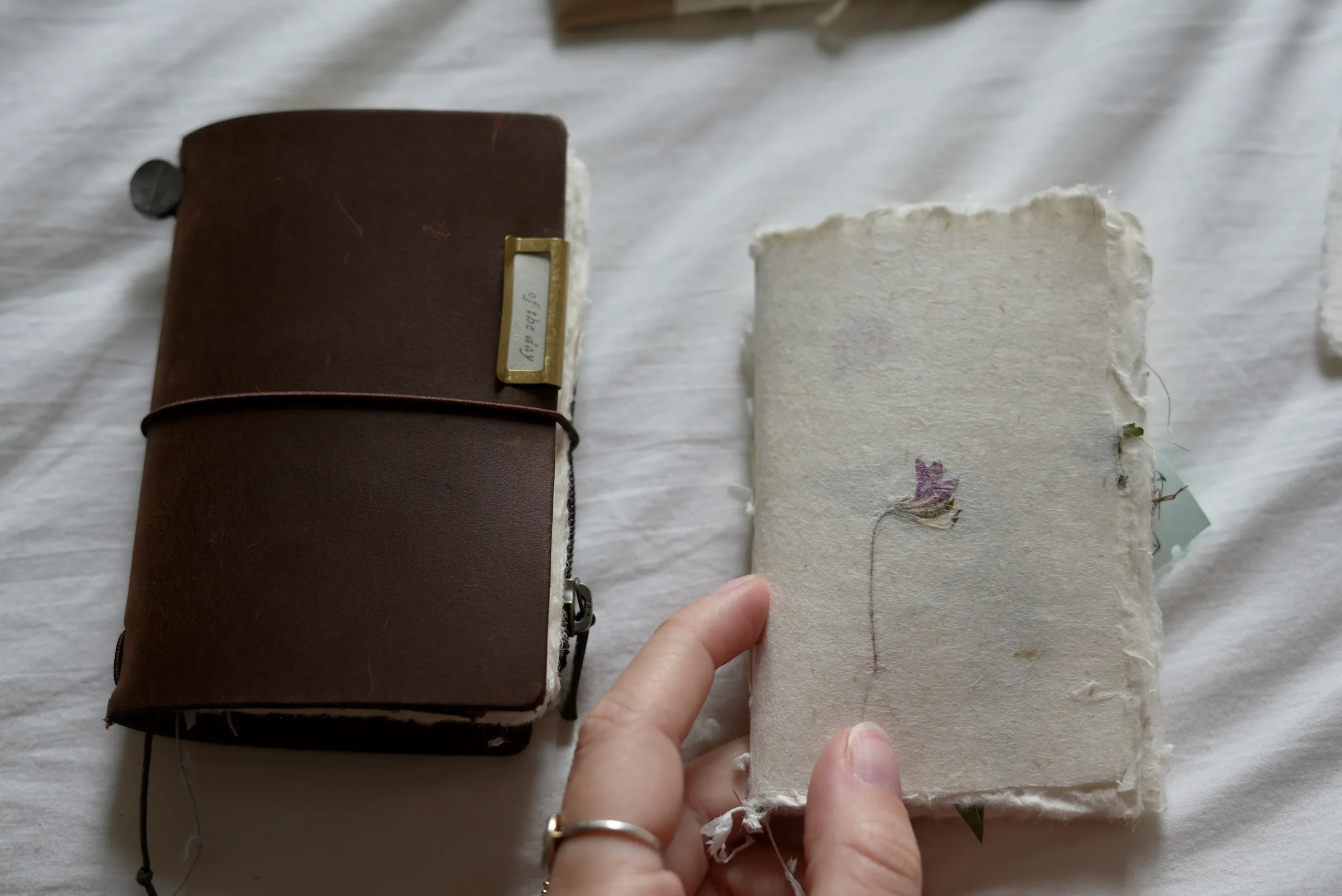 Ana Jiménez - Card Size - Handmade Journal with Deckled Edges - Image 3