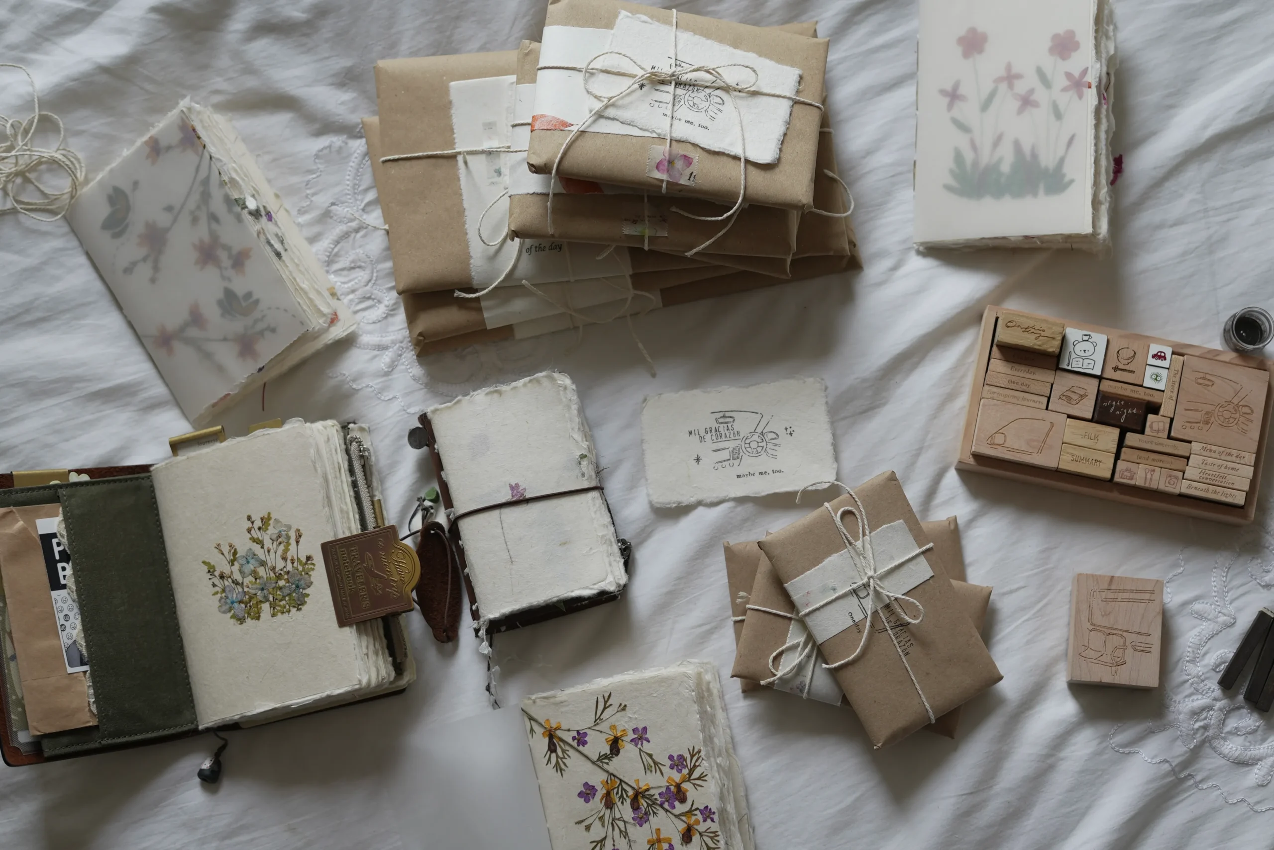 Ana Jiménez - Passport Size Limited Edition - Handmade Journal with Deckled Edges