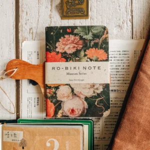 Yamamoto Paper – Museum Series Red/Pink Flower – Ro-Biki Note