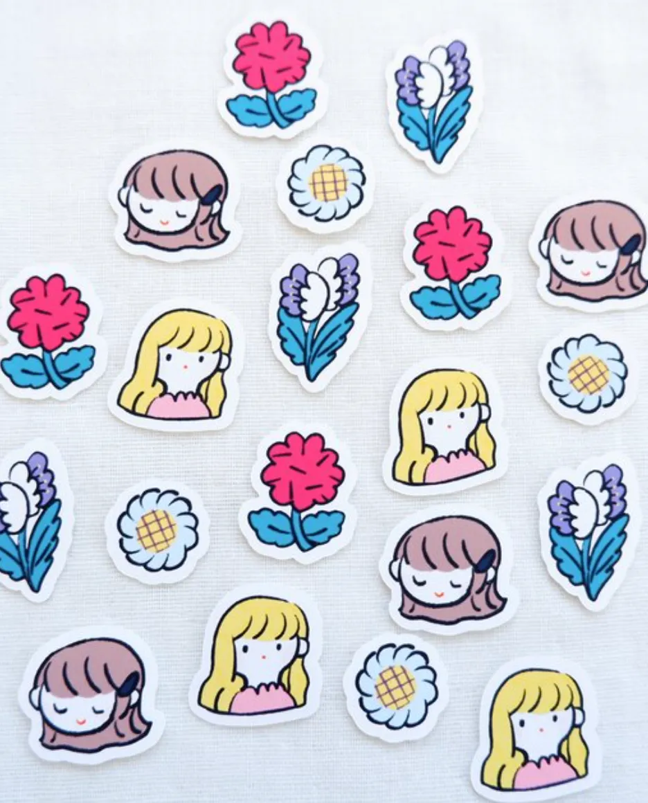 Shiima - Flower Paradise - Flake Stickers