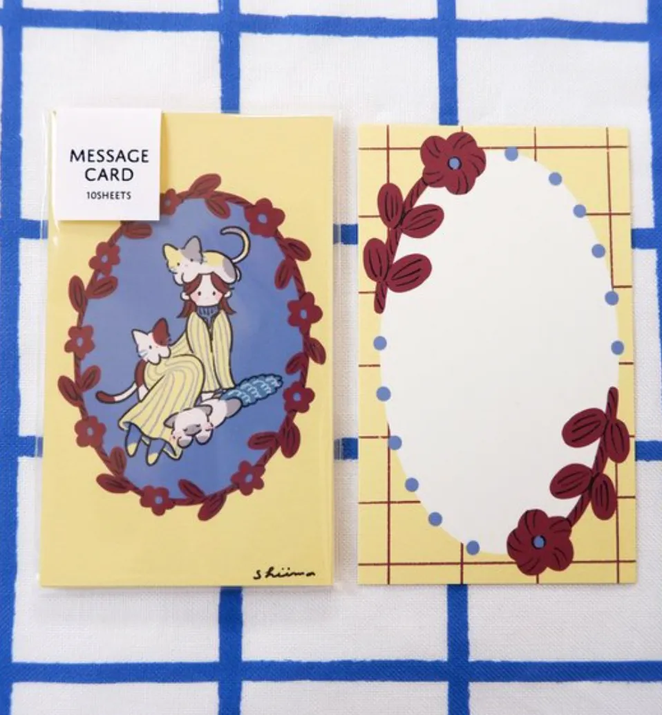 Shiima - Cat Design - Message Cards