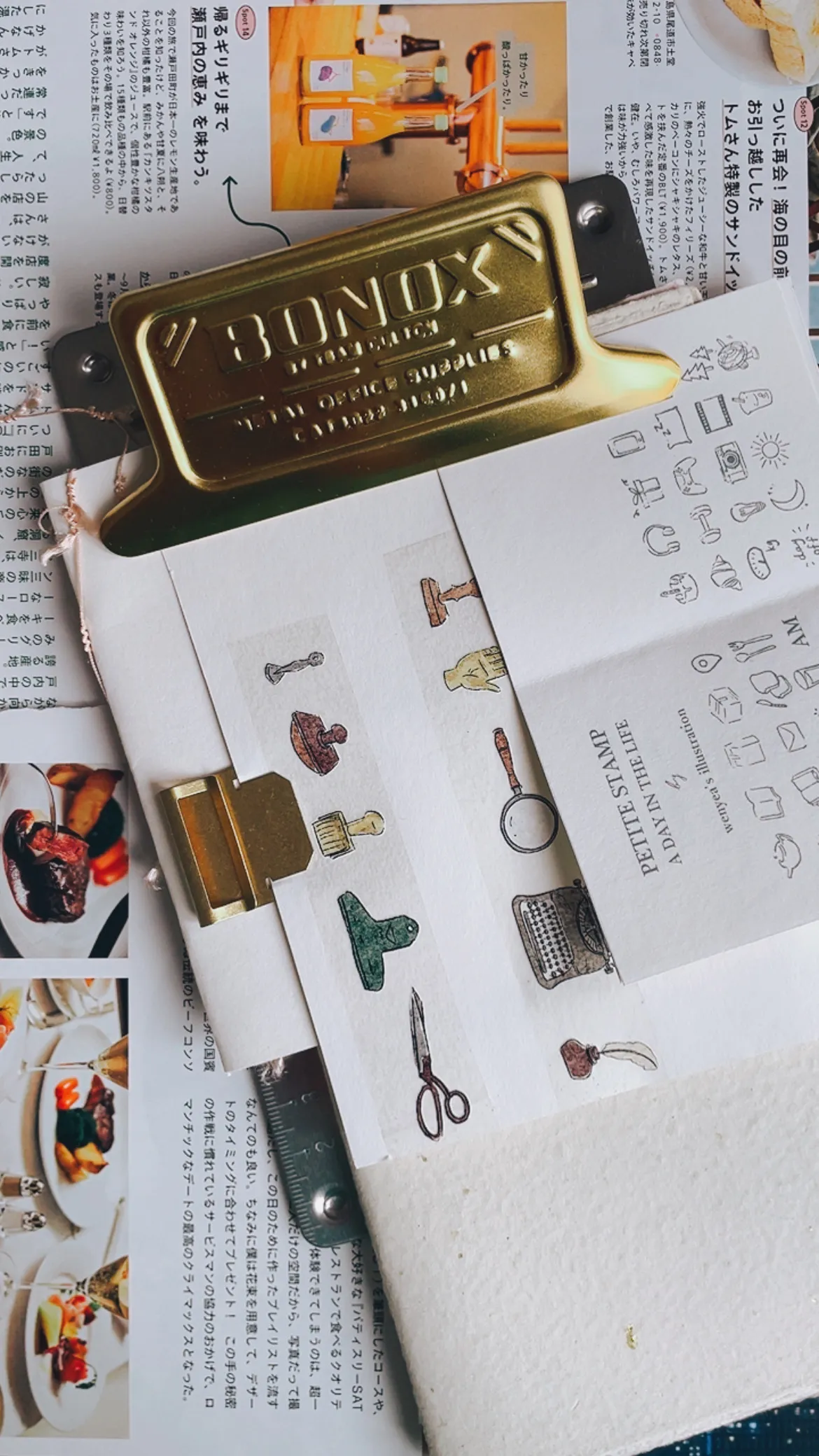 Dulton - A6 Size - Brass Metal Clipboard