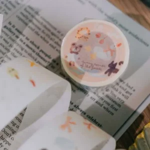 Meow Illustration - Sunny Corner of the Forest - Kiss-cut Washi Tape