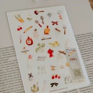 Meow Illustration – A Day at the Bakery – Washi Sticker