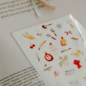 Meow Illustration - A Day at the Bakery - Washi Sticker