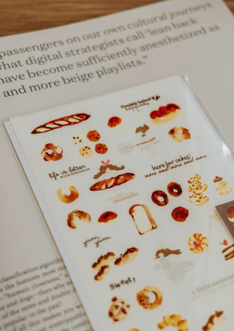 Meow Illustration - Melting Moments - Washi Sticker