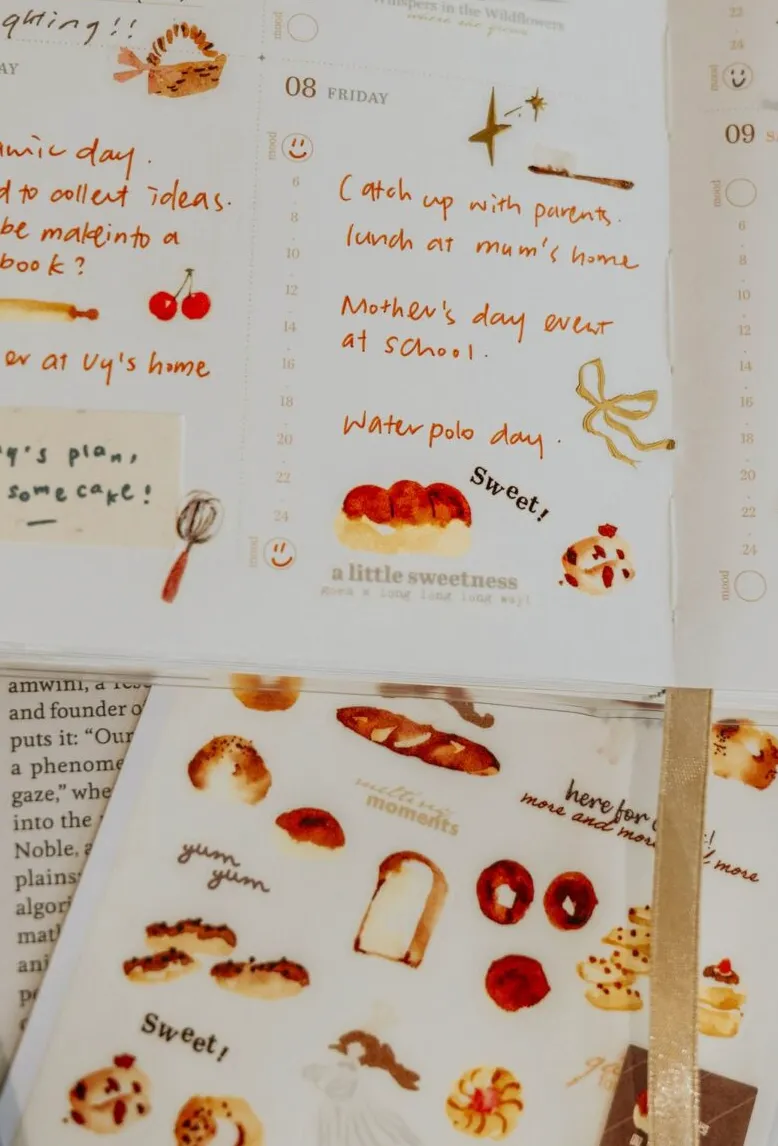 Meow Illustration - Melting Moments - Washi Sticker