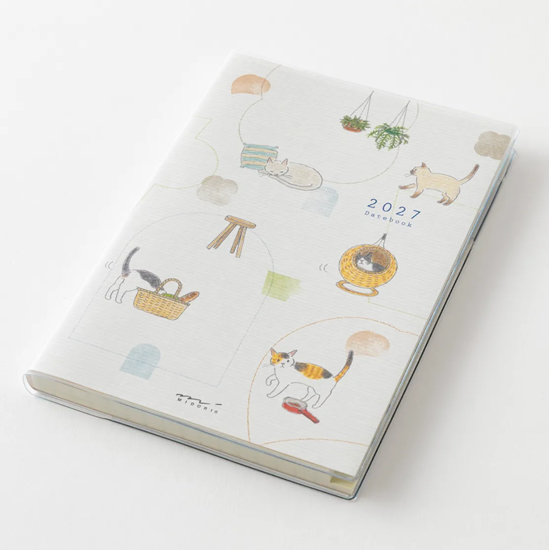 2027 - Midori Pocket Diary A6 - Cat
