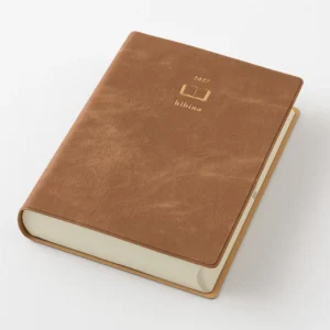 2027 HIBINO Diary - A6 - Camel - Daily Diary