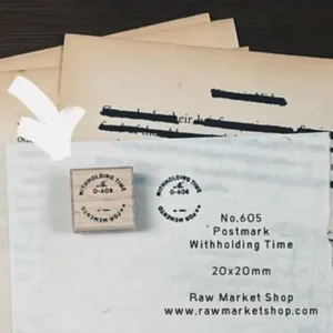 Raw Market Shop – No. 605 – Postmark – Stamp