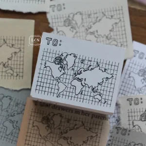 LCN – Lin Chia Ning – World Map – Stamp