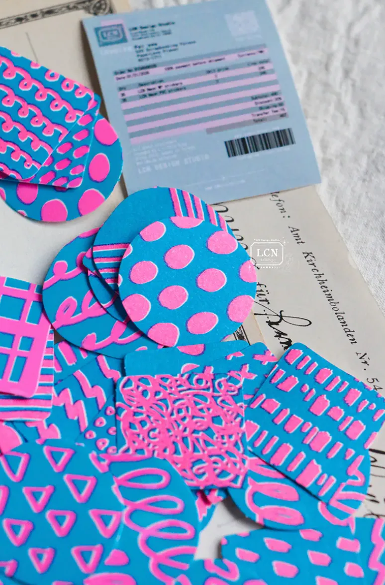 LCN - Lin Chia Ning - Sticker Club - NEON - Sticker Set Box