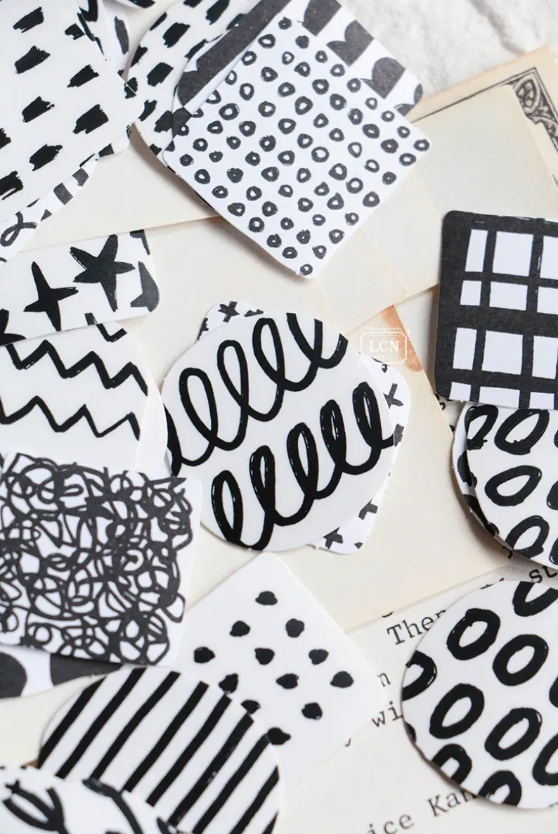 LCN - Lin Chia Ning - Sticker Club - BLACK & WHITE - Sticker Set Box