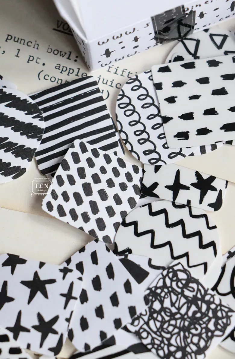 LCN - Lin Chia Ning - Sticker Club - BLACK & WHITE - Sticker Set Box