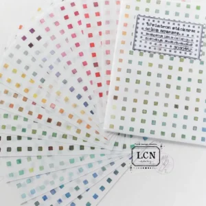 LCN – Lin Chia Ning – Color Squares – Print-on Stickers Set (14 sheets)