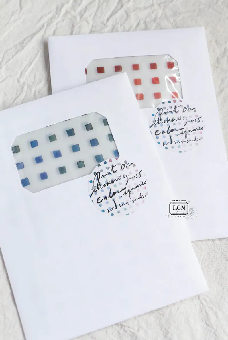 LCN - Lin Chia Ning - Color Squares - Print-on Stickers Set (14 sheets)