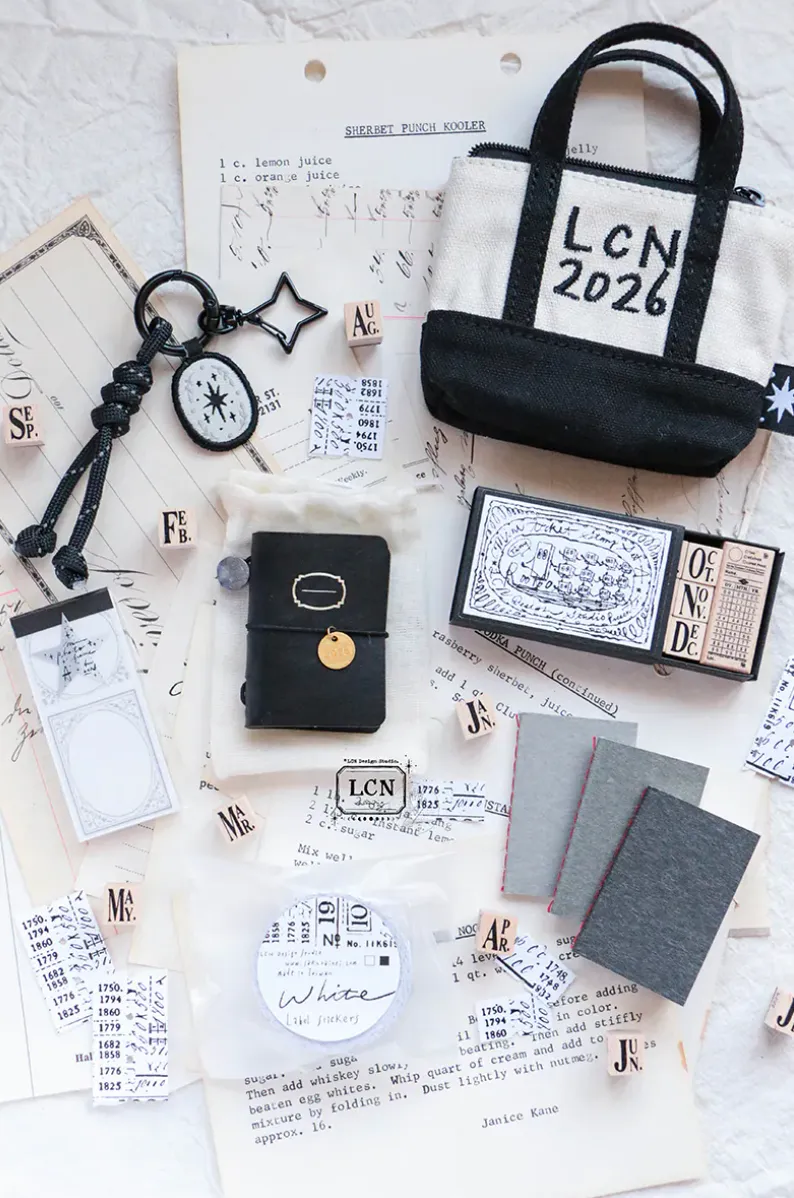 LCN - Lin Chia Ning - BLACK - 2006 Mini Tote Stationery Set